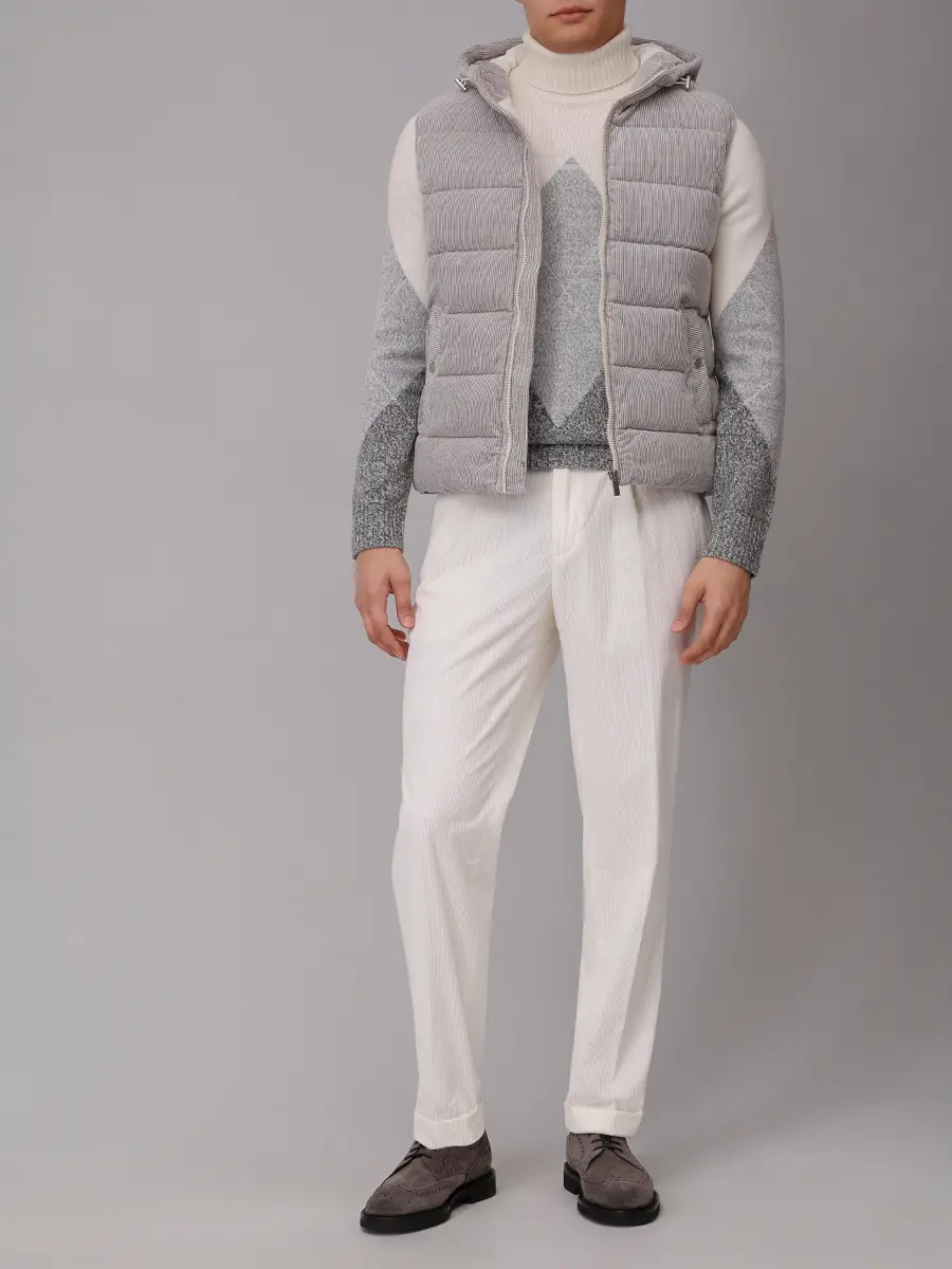 

Брюки вельветовые, Белый, PT7PA V015 001