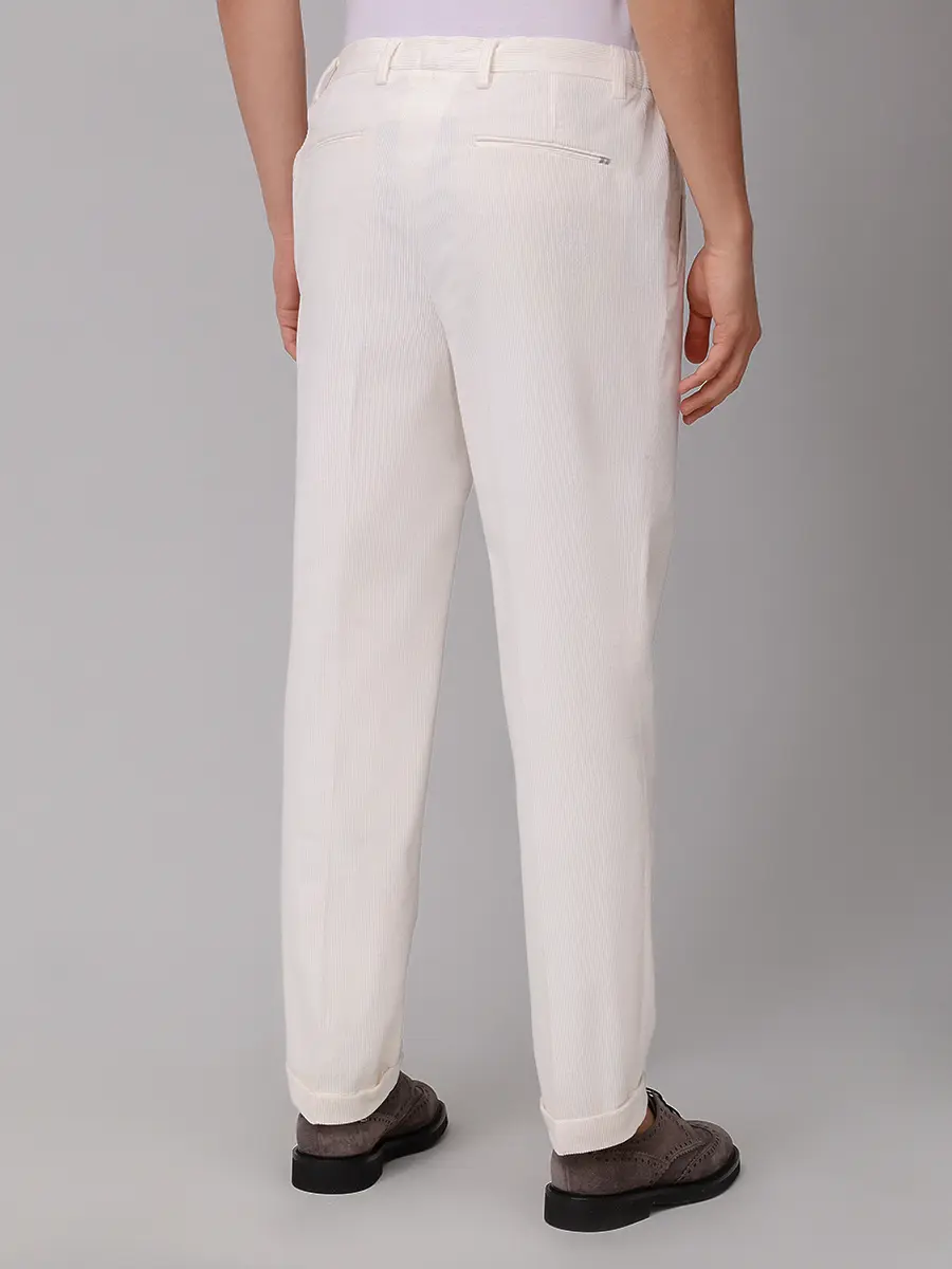 Брюки вельветовые PAUL TAYLOR PT7PA V015 001 Белый  Фото 3