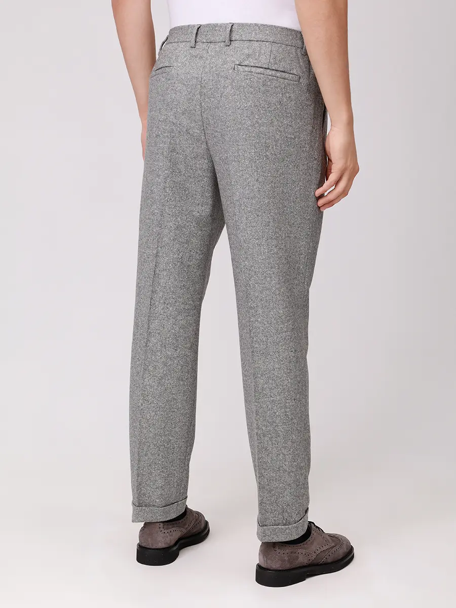 Брюки шерстяные PAUL TAYLOR PT7PA F018 500 Серый  Фото 3