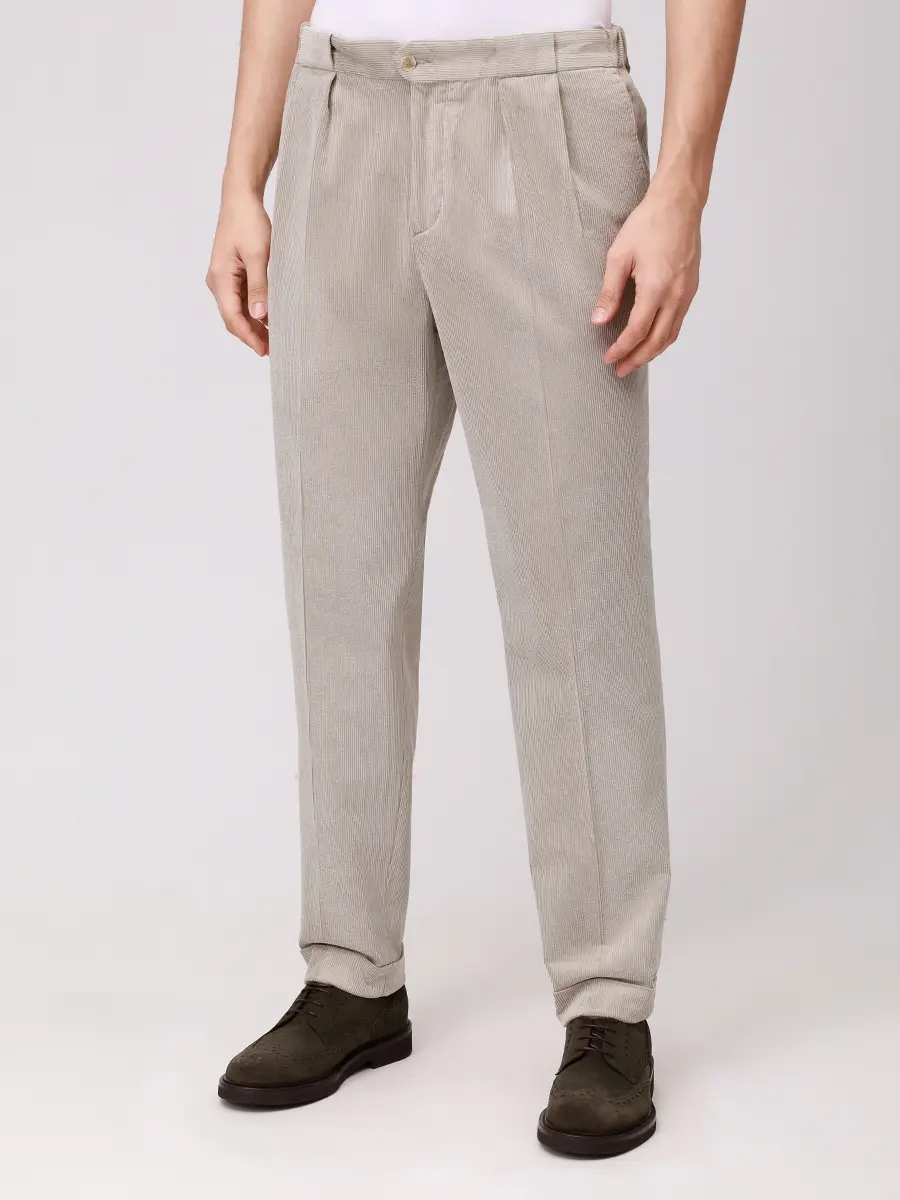 Брюки вельветовые PAUL TAYLOR PT7PA V024 700 Зеленый  Фото 4