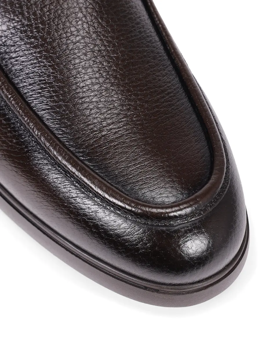 

Лоферы кожаные на байке, Коричневый, EDWIN-13788.12