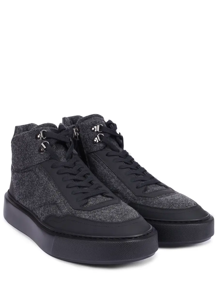 Кеды текстильные на байке BLU BARRETT RISE-13143.7 Серый  Фото 2