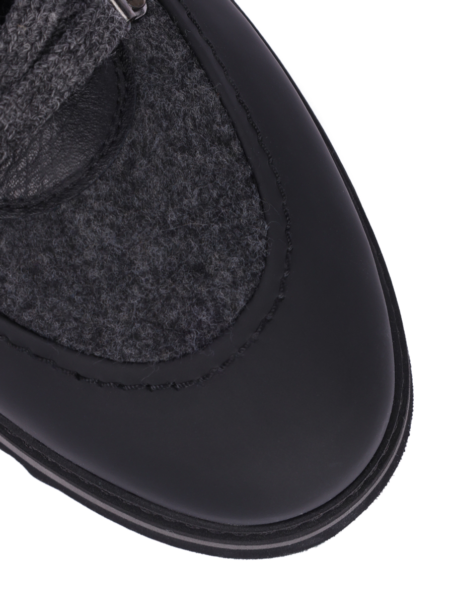 Ботинки комбинированные на меху BLU BARRETT MEGEVE-13146.3 Черный  Фото 5