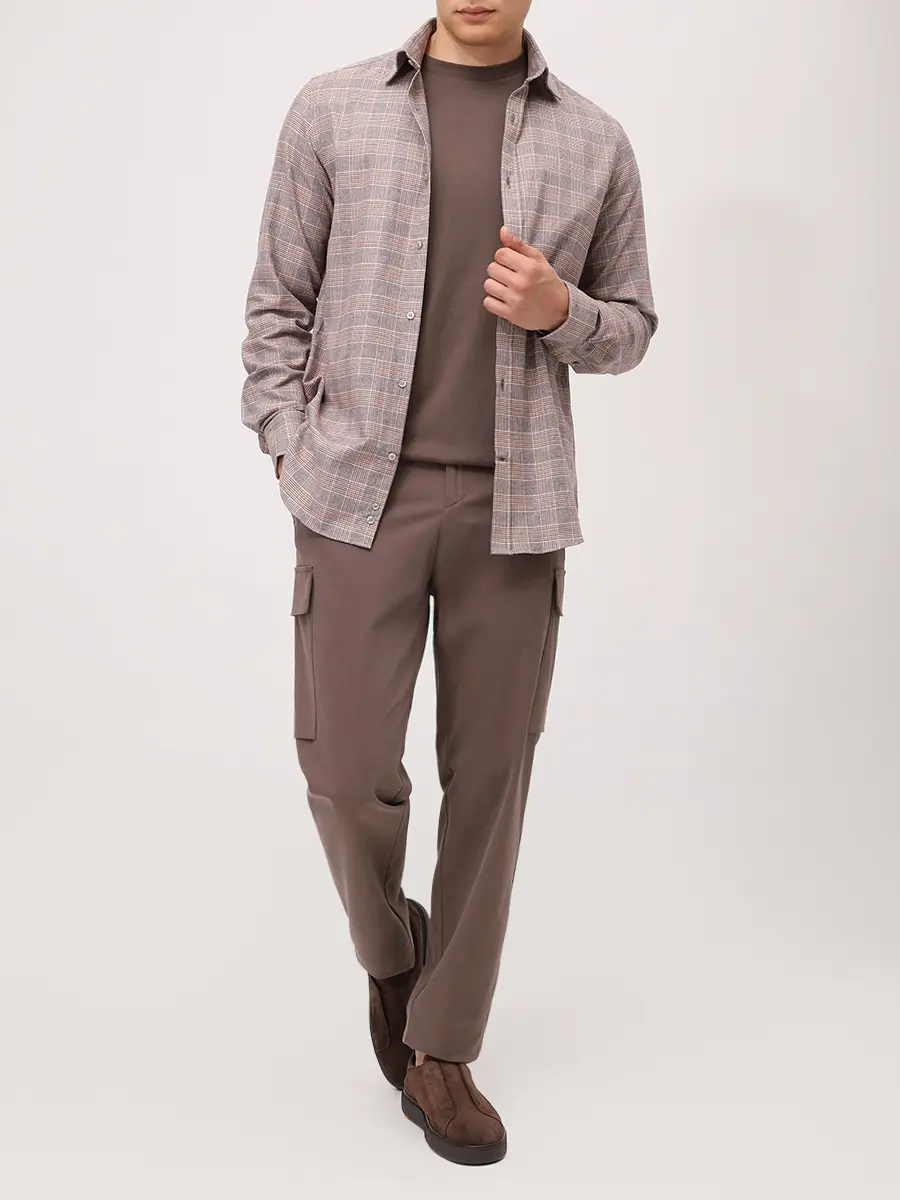 Рубашка Regular Fit хлопковая PAUL & SHARK 15313034CF/C72 Клетка  Фото 2