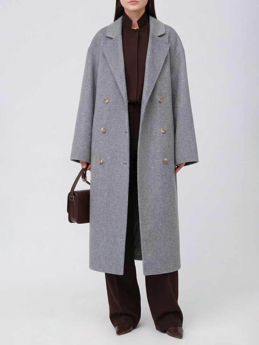 Пальто шерстяное Borneo LOULOU DE SAISON BORNEO LDS Серый  Фото 2