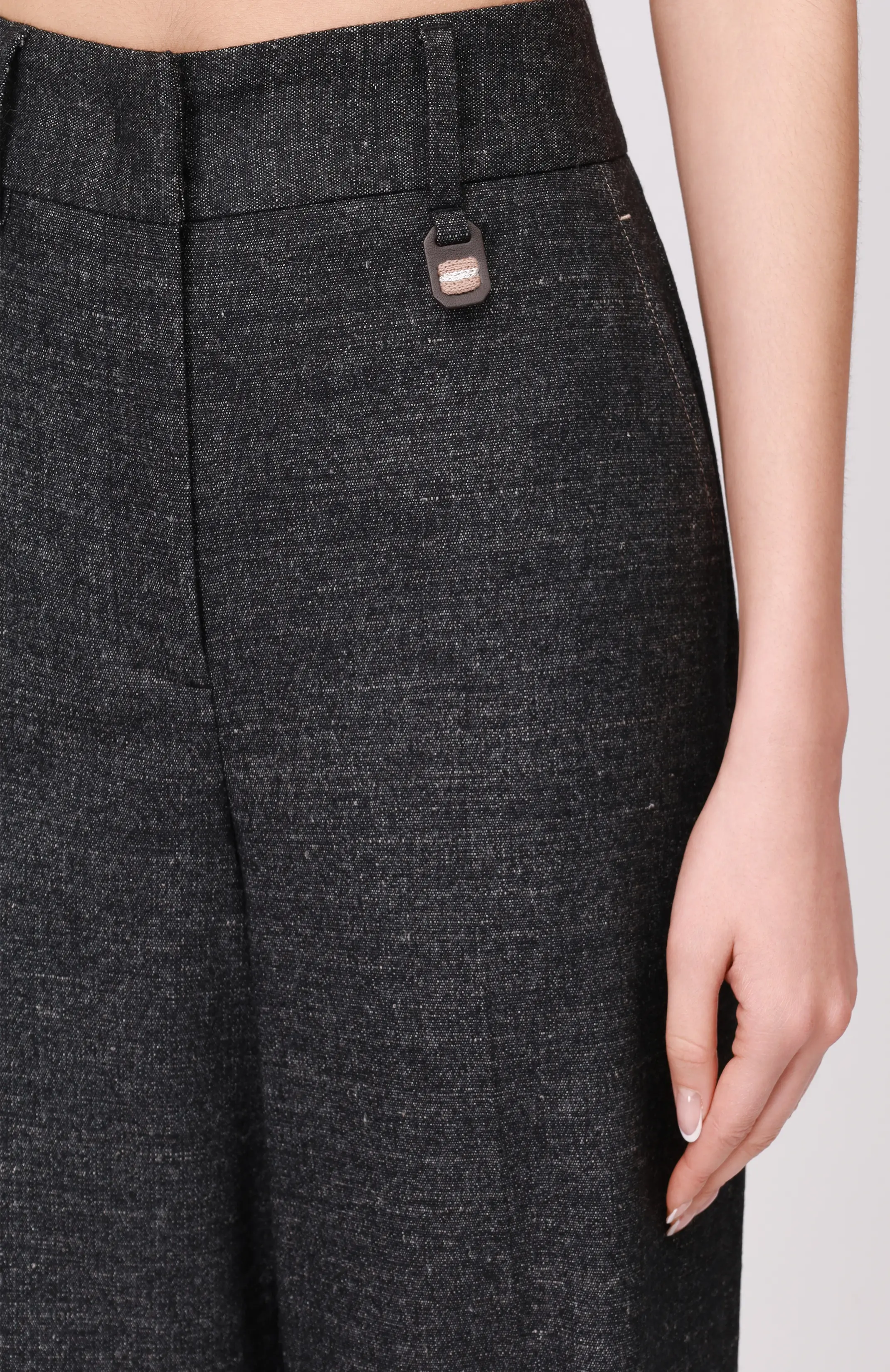 Брюки шерстяные LORENA ANTONIAZZI I2546PA01H_5026 997 Темно- Серый  Фото 5