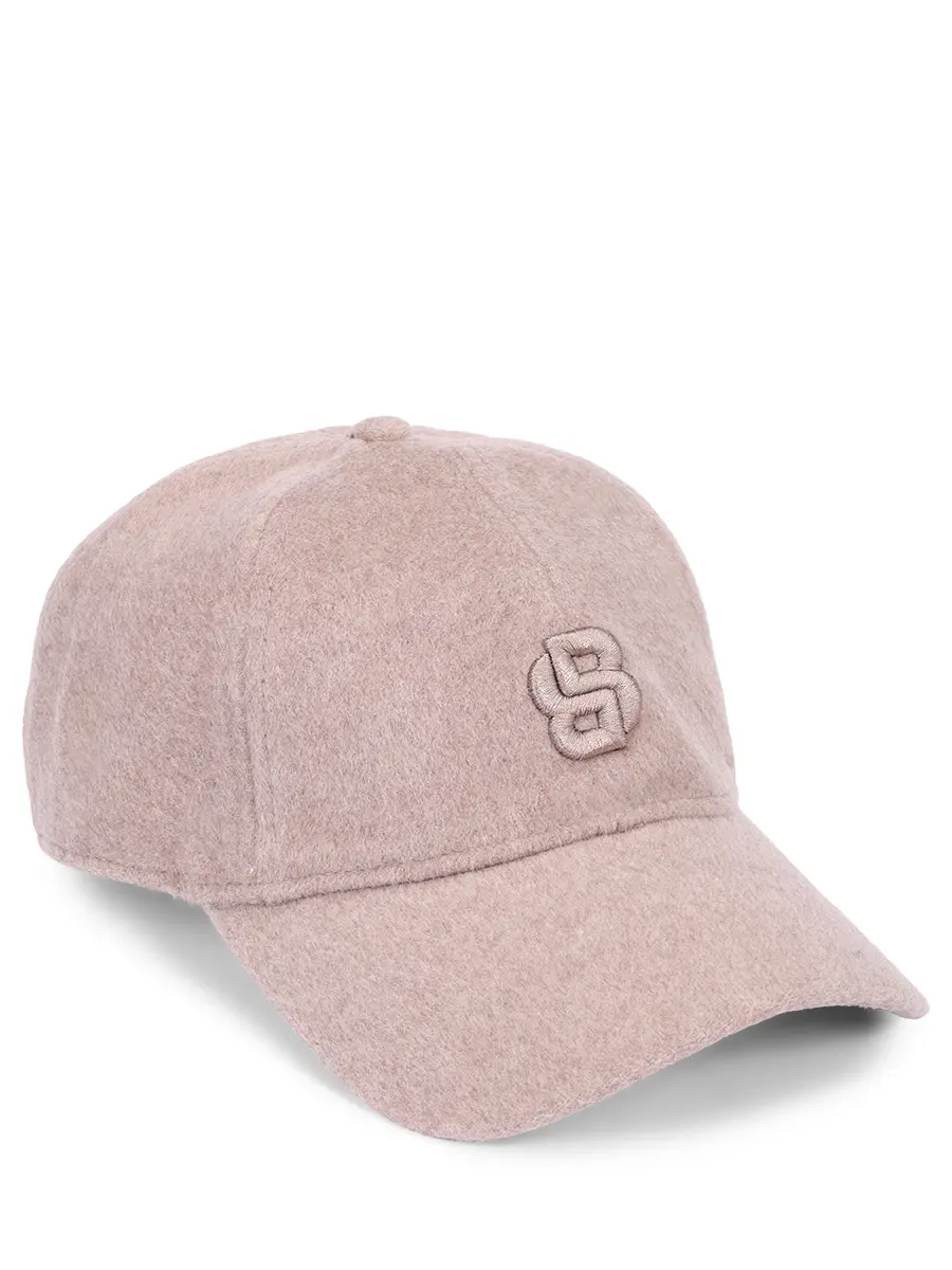 Бейсболка шерстяная BOSS 50550607/247 Бежевый 