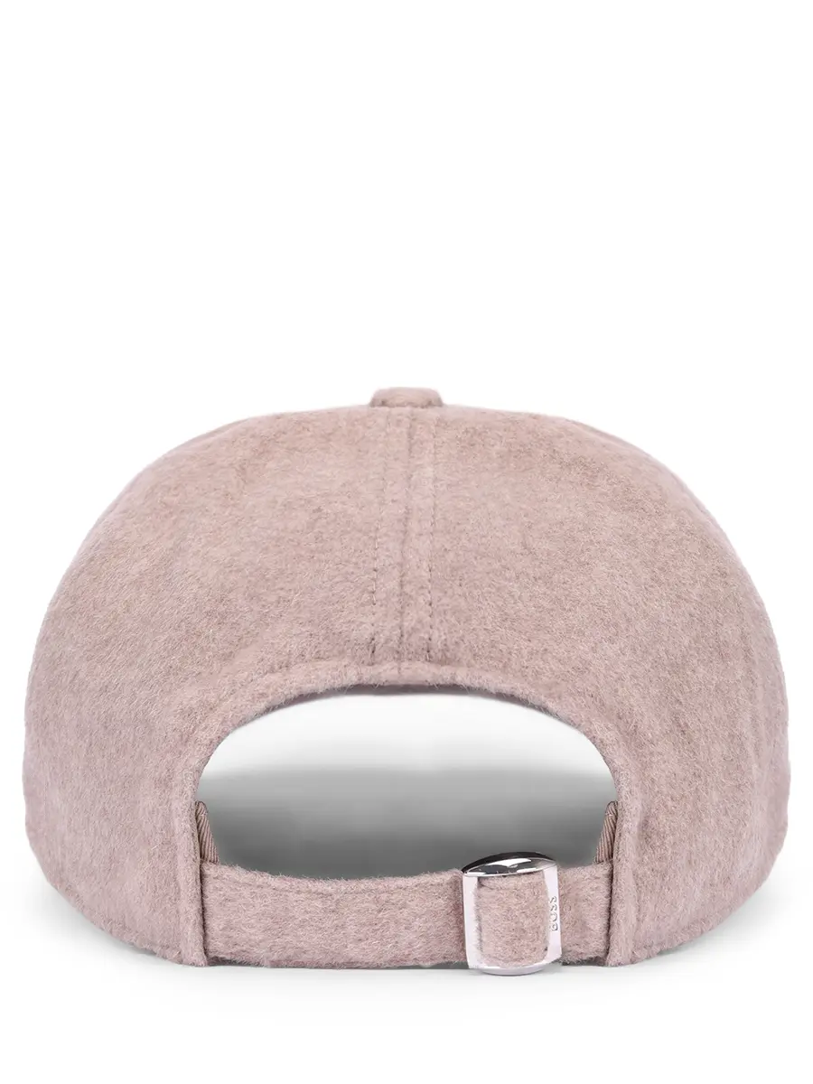 Бейсболка шерстяная BOSS 50550607/247 Бежевый  Фото 2