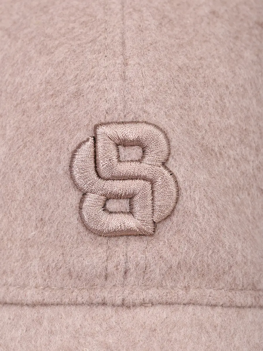 Бейсболка шерстяная BOSS 50550607/247 Бежевый  Фото 3