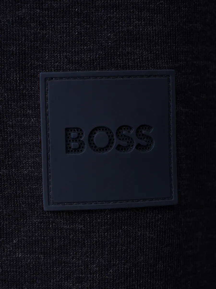 Бомбер хлопковый BOSS 50549302/404 Синий  Фото 6