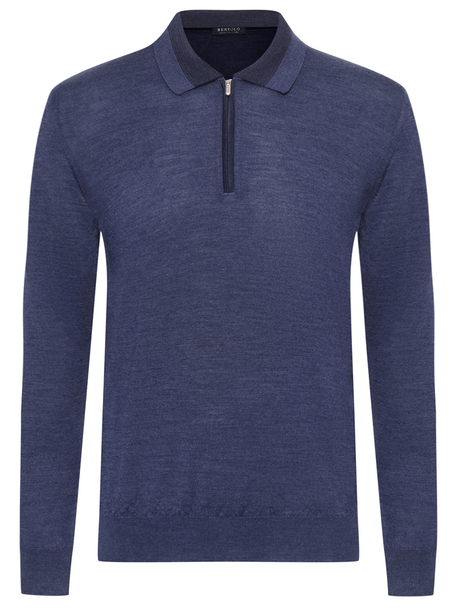 Поло из шерсти и шелка BERTOLO LUXURY MENSWEAR