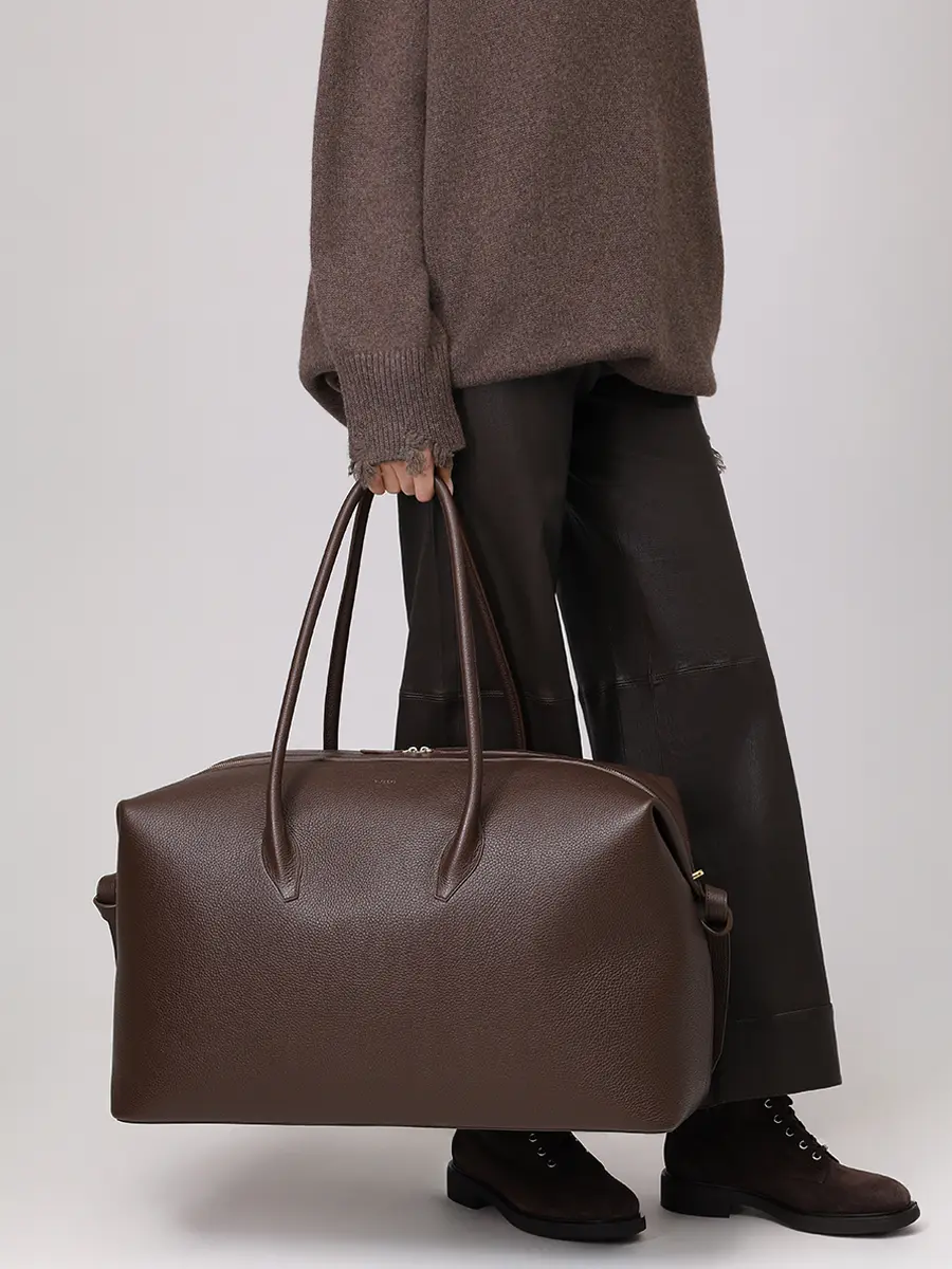 Сумка кожаная Brioche Weekender YUZEFI YUZPF25-HB-BW-L038 Коричневый  Фото 2