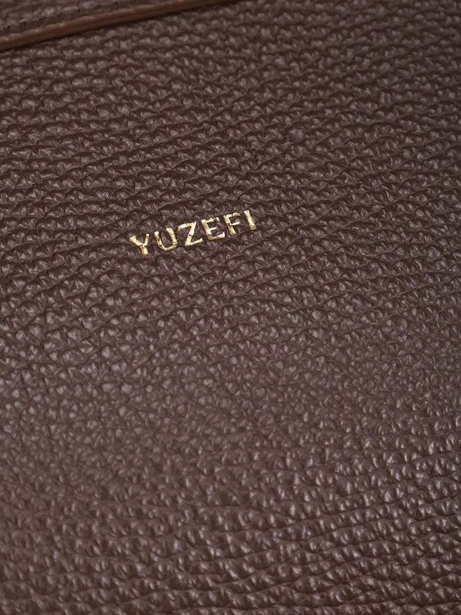 Сумка кожаная Brioche Weekender YUZEFI YUZPF25-HB-BW-L038 Коричневый  Фото 5