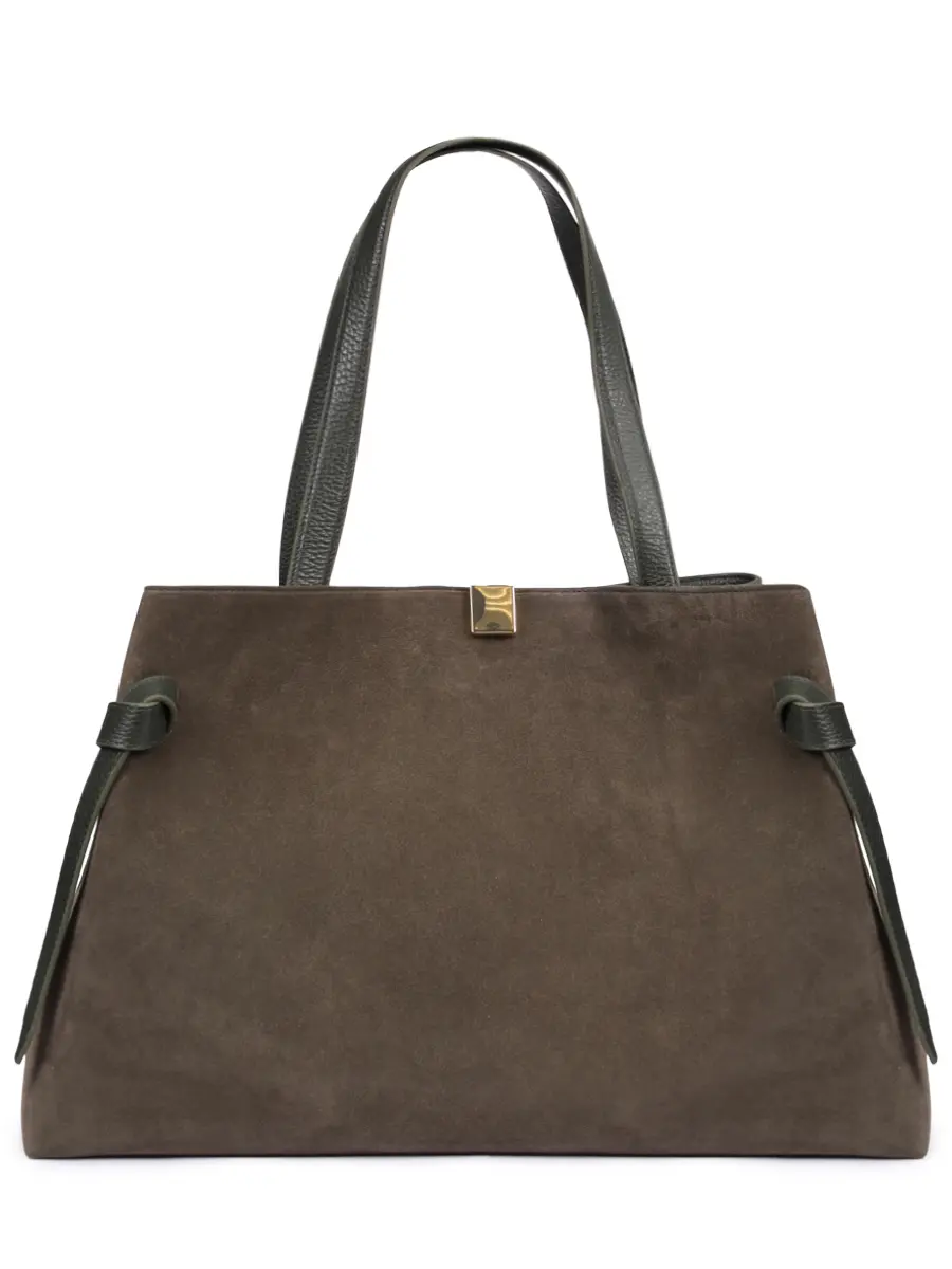 Сумка замшевая Gyoza Tote YUZEFI YUZPF25-HB-GZT-S023 Зеленый 