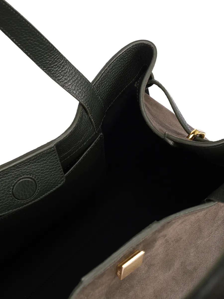 Сумка замшевая Gyoza Tote YUZEFI YUZPF25-HB-GZT-S023 Зеленый  Фото 4