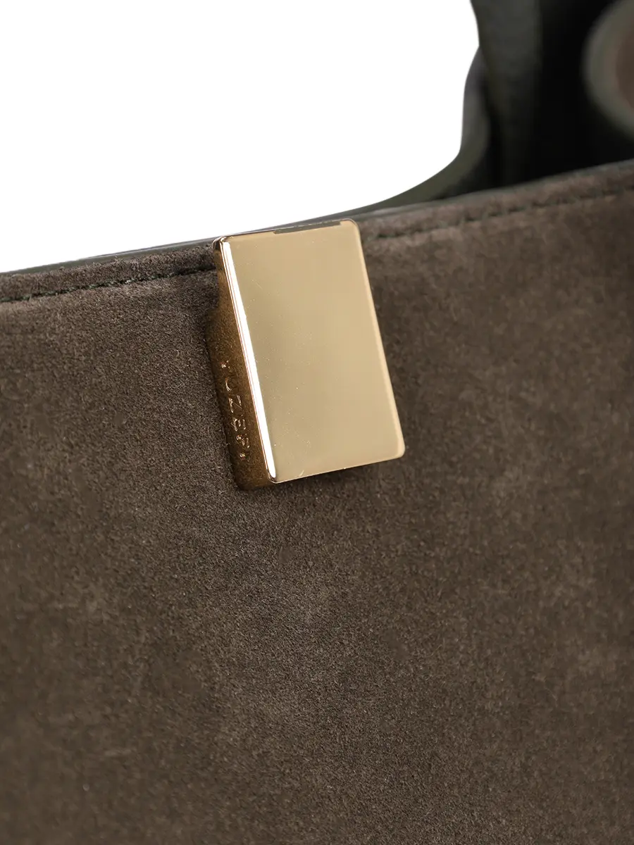 Сумка замшевая Gyoza Tote YUZEFI YUZPF25-HB-GZT-S023 Зеленый  Фото 5