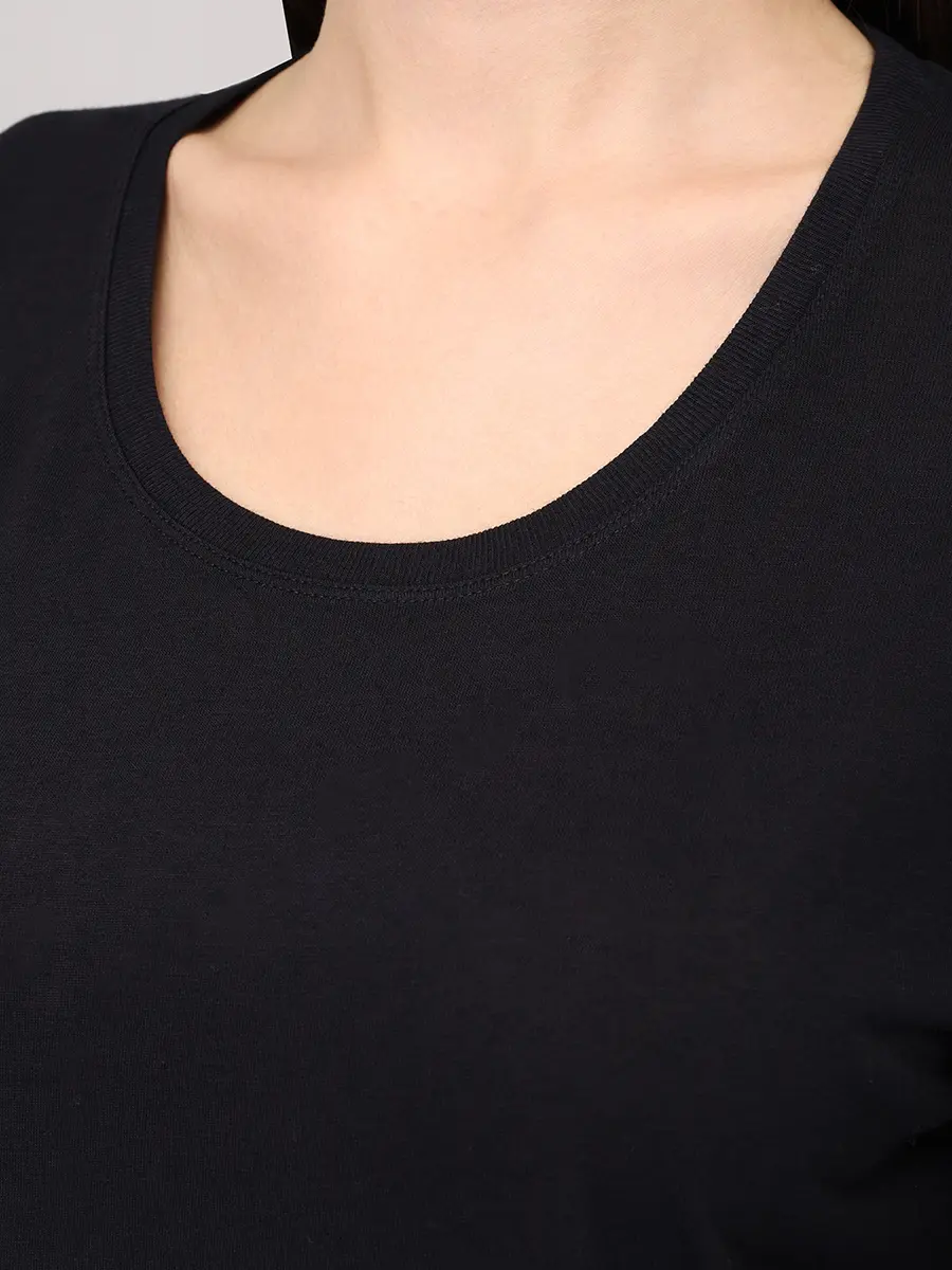 Лонгслив из вискозы и шерсти Ava LOULOU DE SAISON AVA LDS Черный  Фото 5