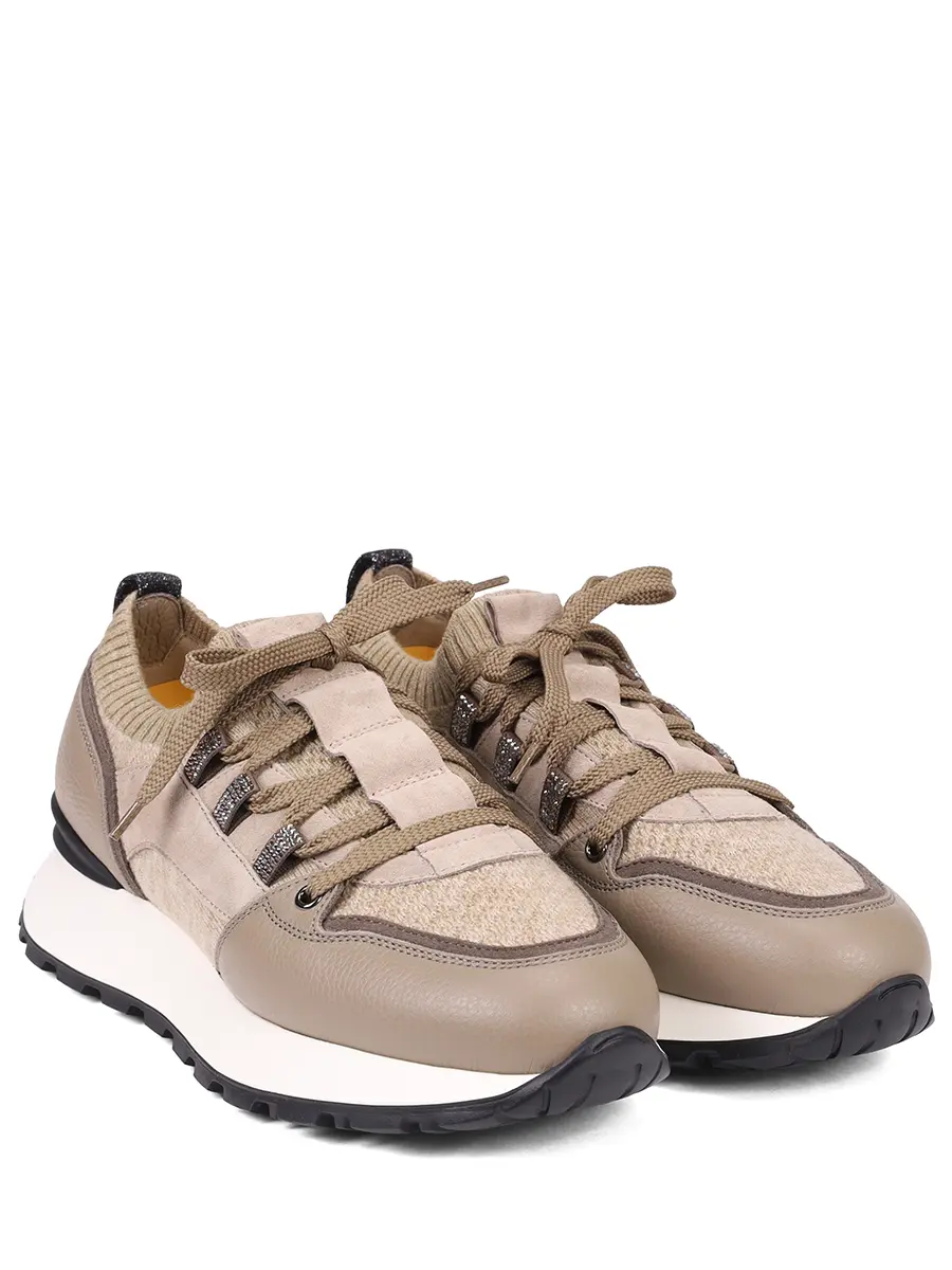 Кроссовки комбинированные на байке DOUCAL`S DD8730WHITPX801NM49 Бежевый  Фото 2