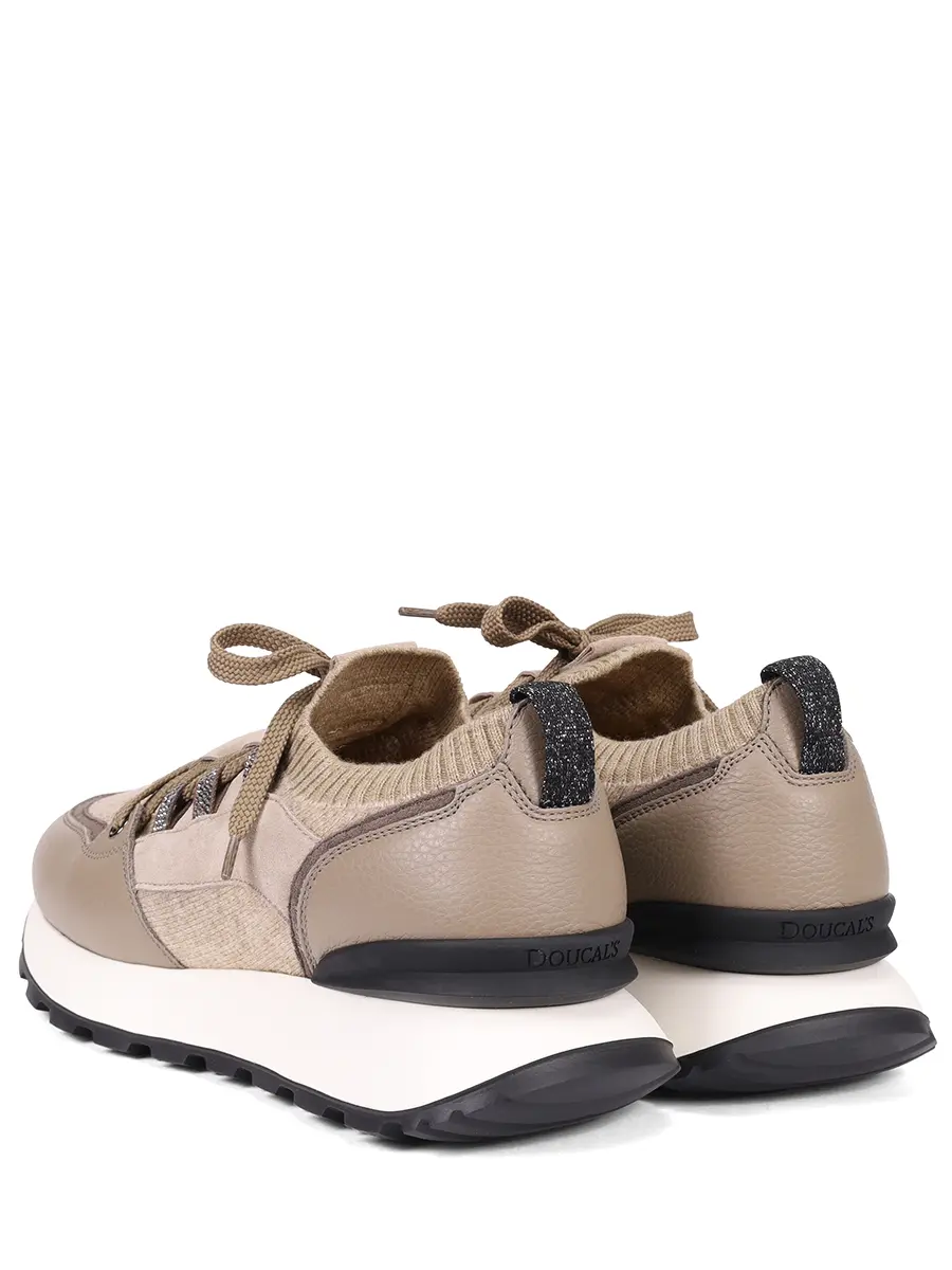 Кроссовки комбинированные на байке DOUCAL`S DD8730WHITPX801NM49 Бежевый  Фото 4
