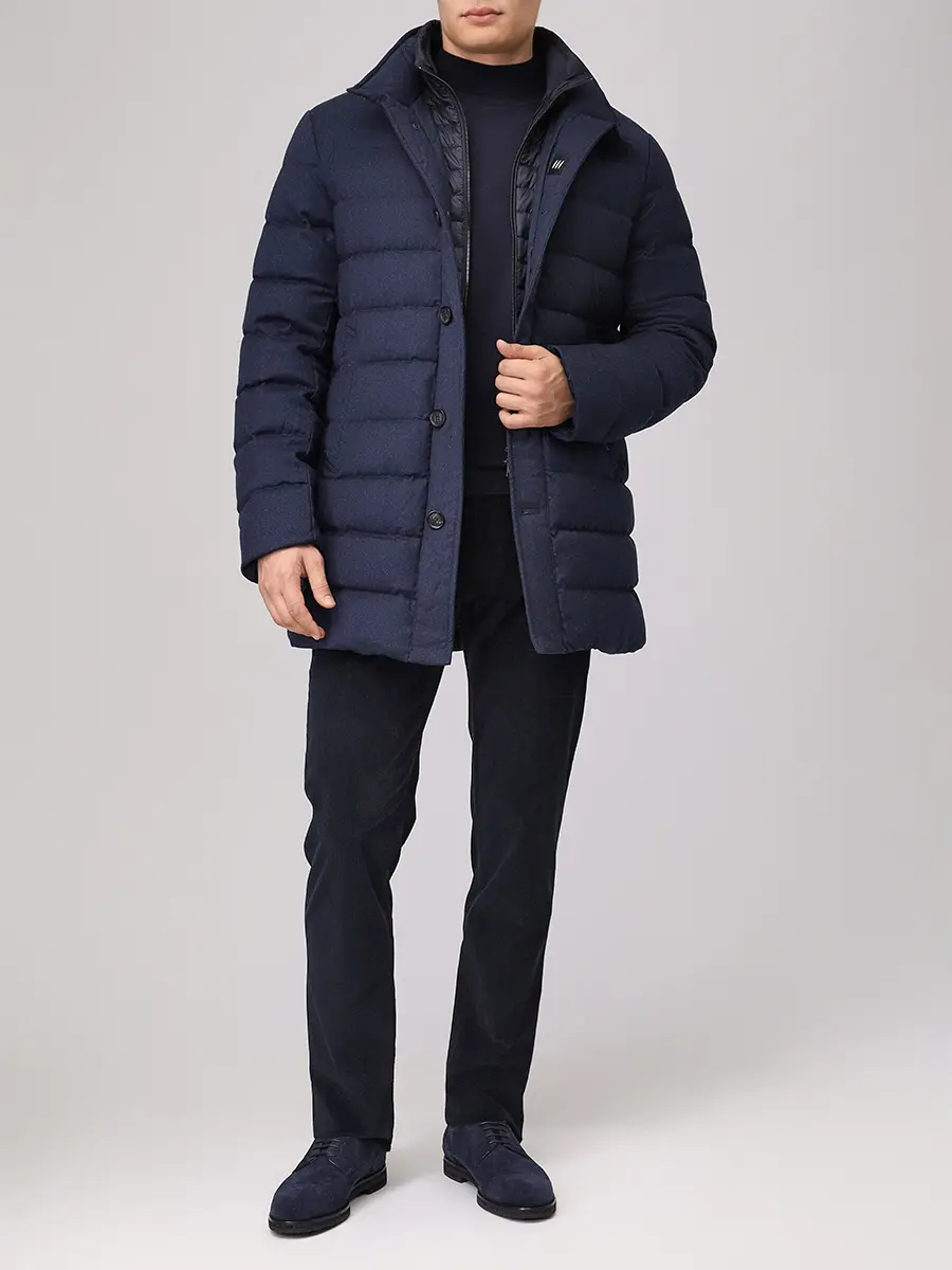 Пуховик стеганый HETREGO 8P515 F 25W016 NGM GARRETT Синий  Фото 2