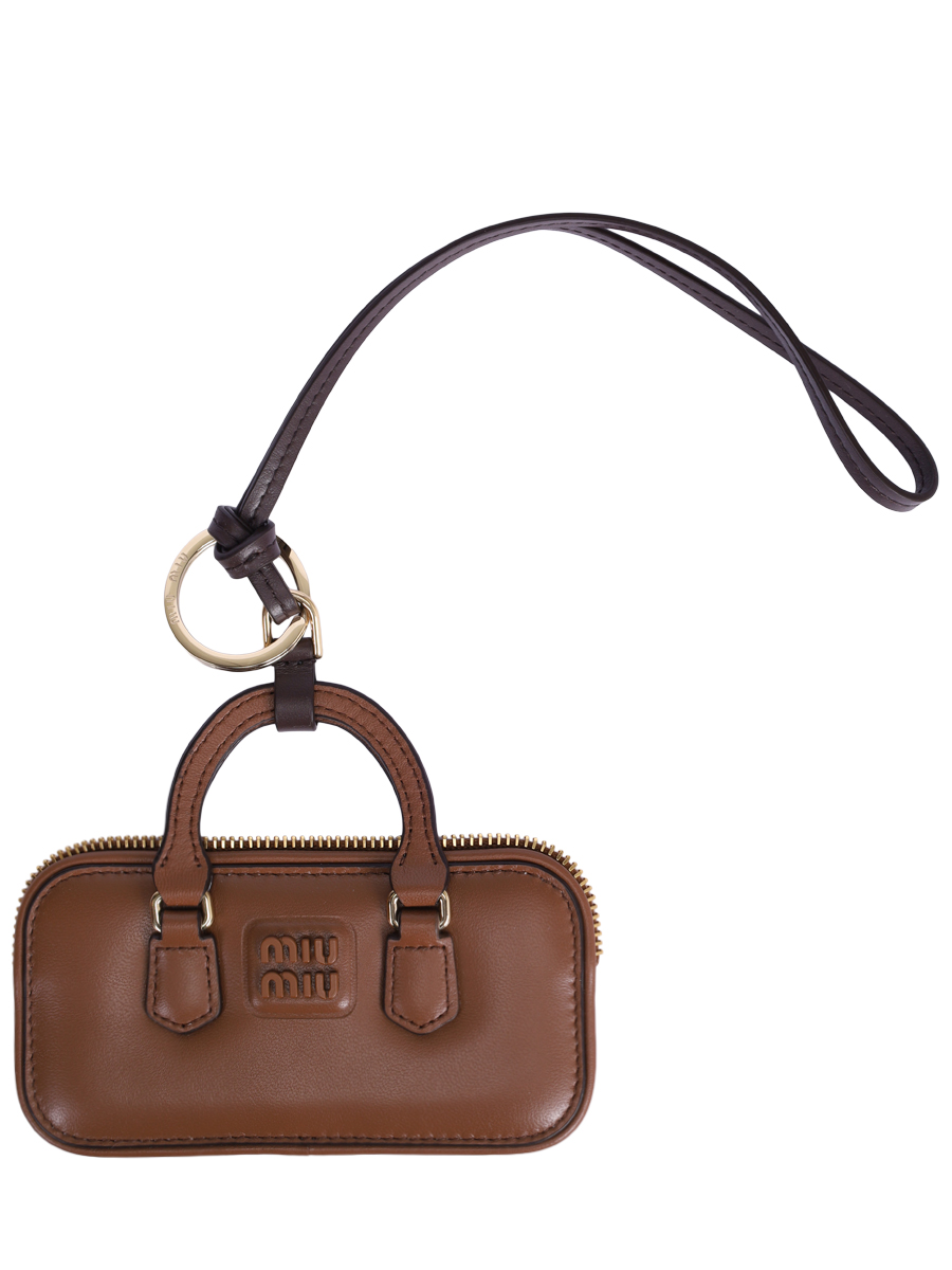 Брелок кожаный Arcadie MIU MIU
