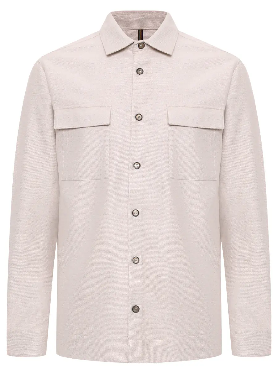 Рубашка хлопковая PAUL & SHARK 15313346/629 Бежевый 