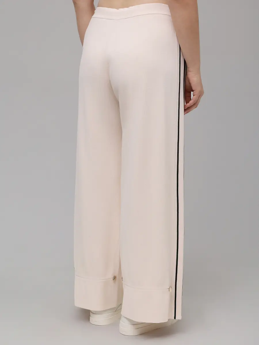 Брюки из вискозы ELENA MIRO P621Z010MMA2 Кремовый  Фото 3