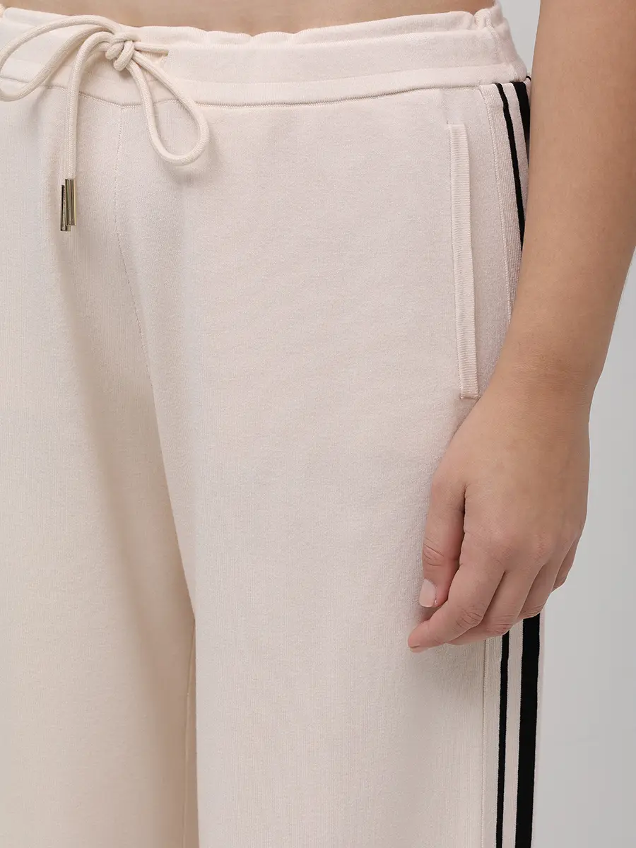 Брюки из вискозы ELENA MIRO P621Z010MMA2 Кремовый  Фото 5