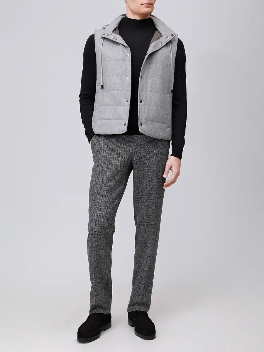 Жилет стеганый LUBIAM 54536/1/9172 Серый  Фото 2