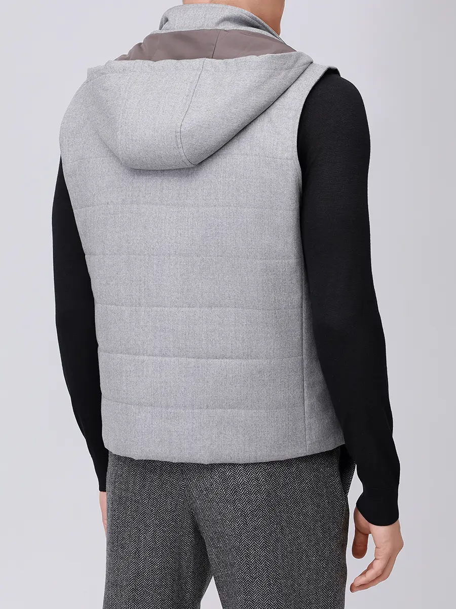 Жилет стеганый LUBIAM 54536/1/9172 Серый  Фото 3