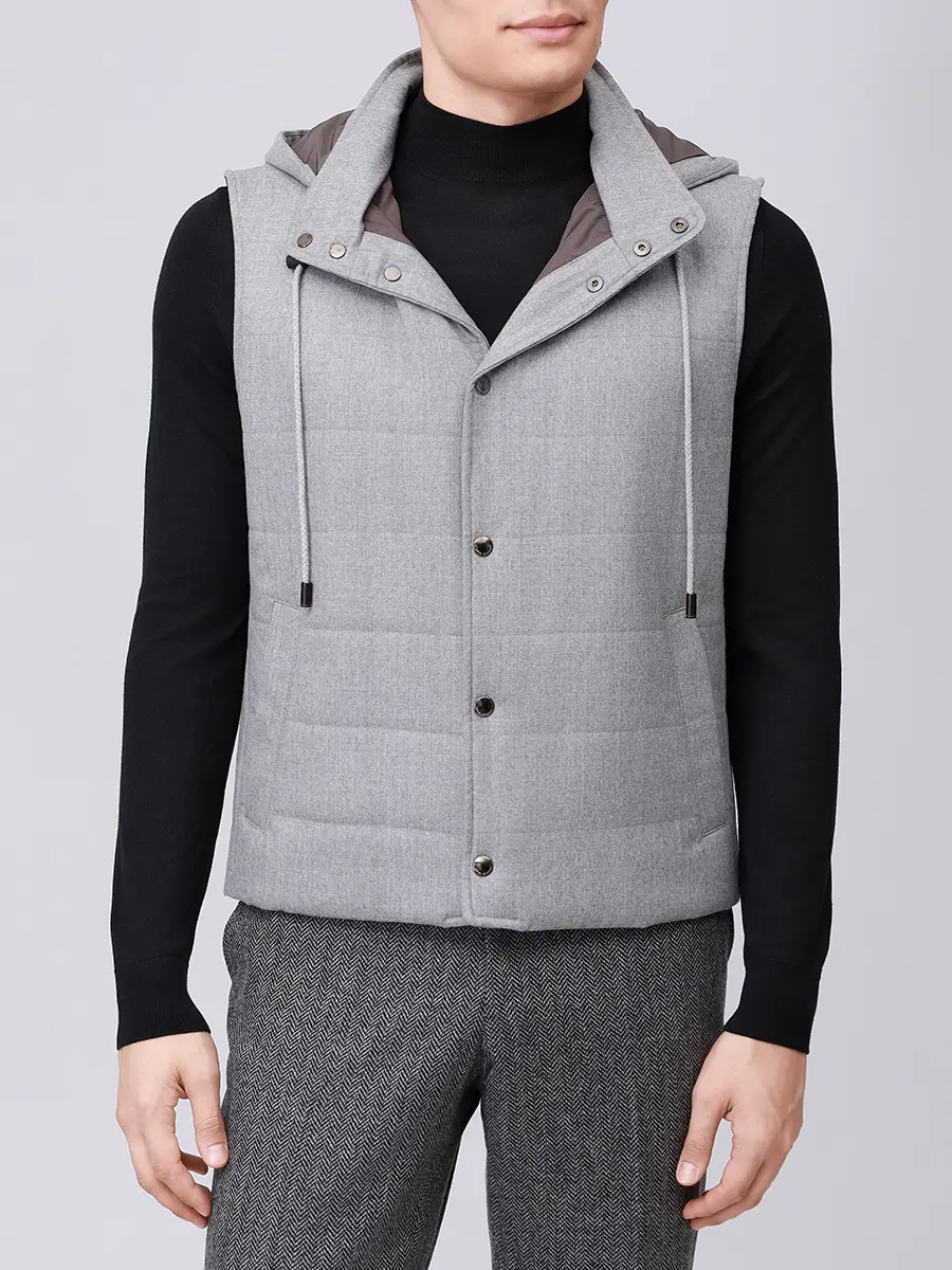 Жилет стеганый LUBIAM 54536/1/9172 Серый  Фото 4