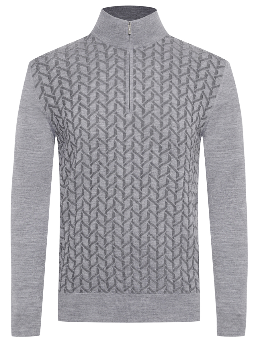 

Джемпер из шерсти и шелка, Серый, 902503/002511/1107