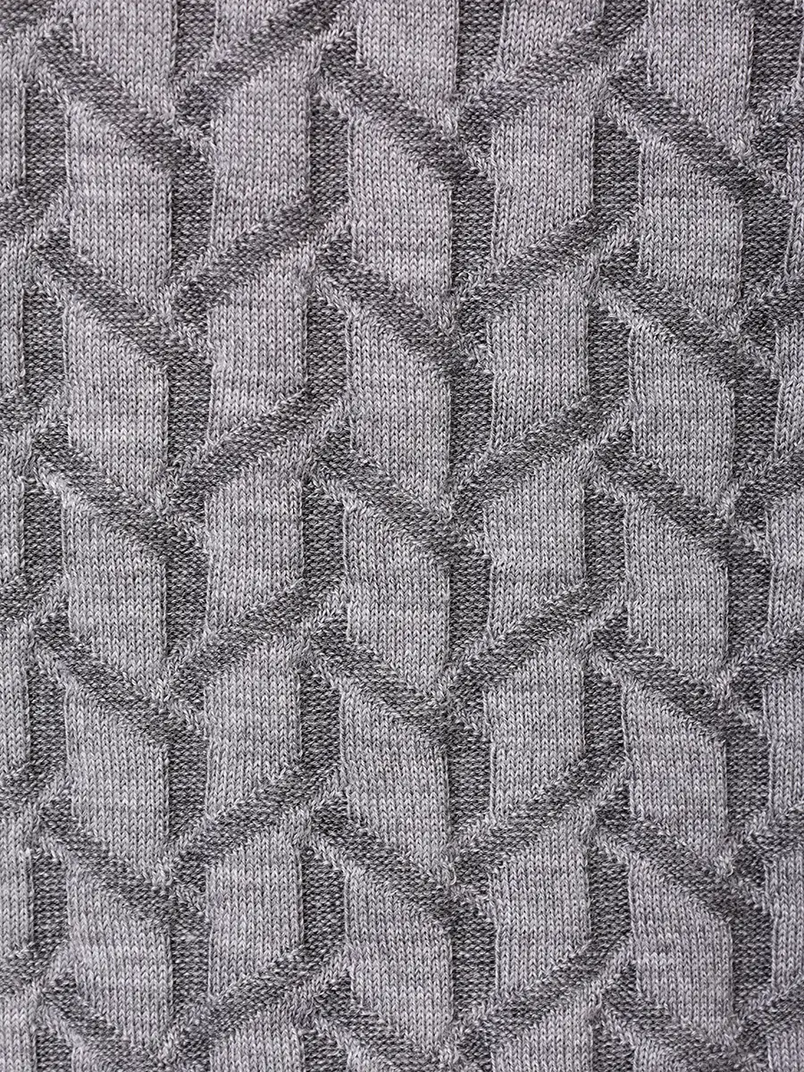 Джемпер из шерсти и шелка BERTOLO LUXURY MENSWEAR 902503/002511/1107 Серый  Фото 6