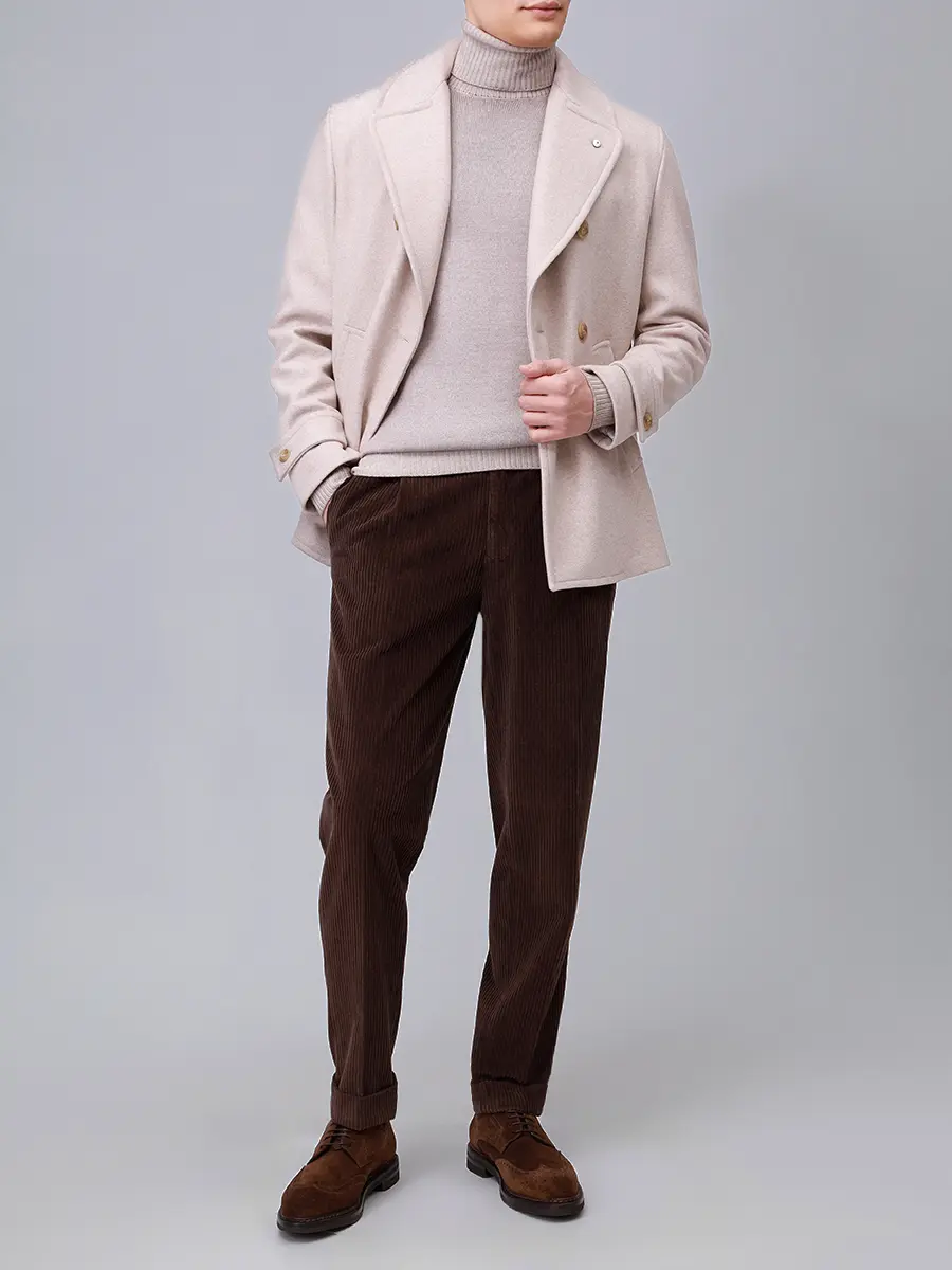 Свитер шерстяной L.B.M. 1911 59502/1/6351 Бежевый  Фото 2