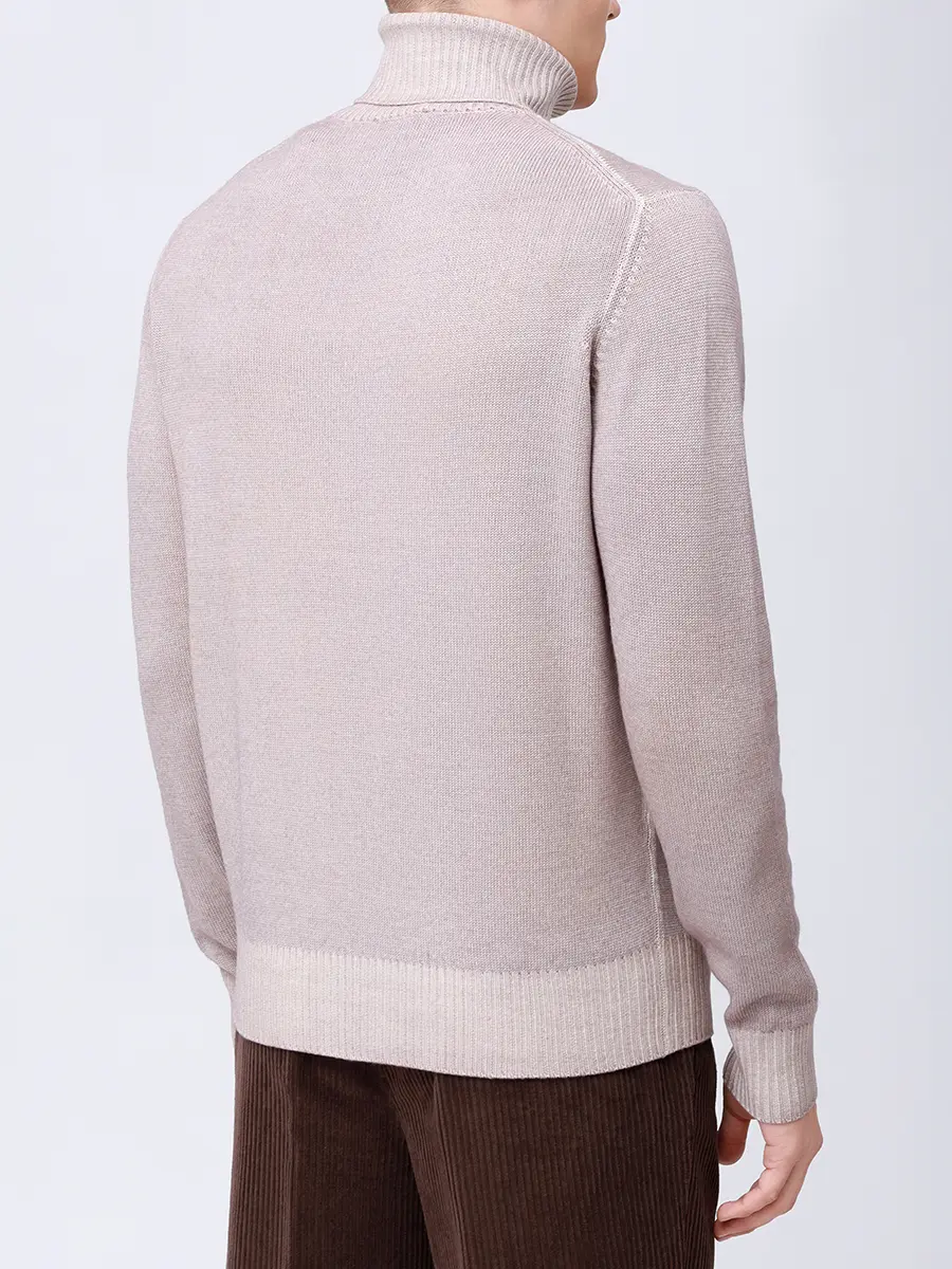 Свитер шерстяной L.B.M. 1911 59502/1/6351 Бежевый  Фото 3