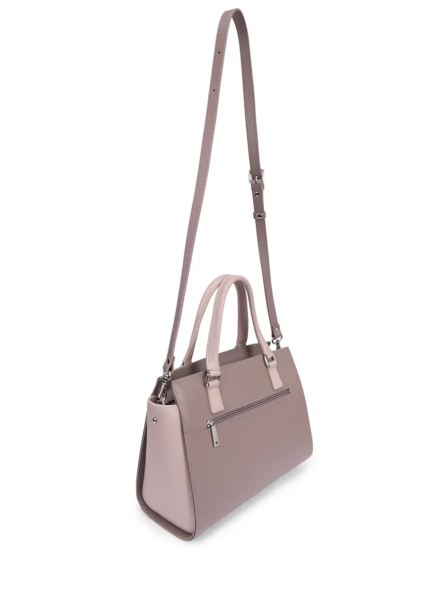 Сумка кожаная LANCASTER 437-03-TAUPE_GALE Светло- Бежевый  Фото 3