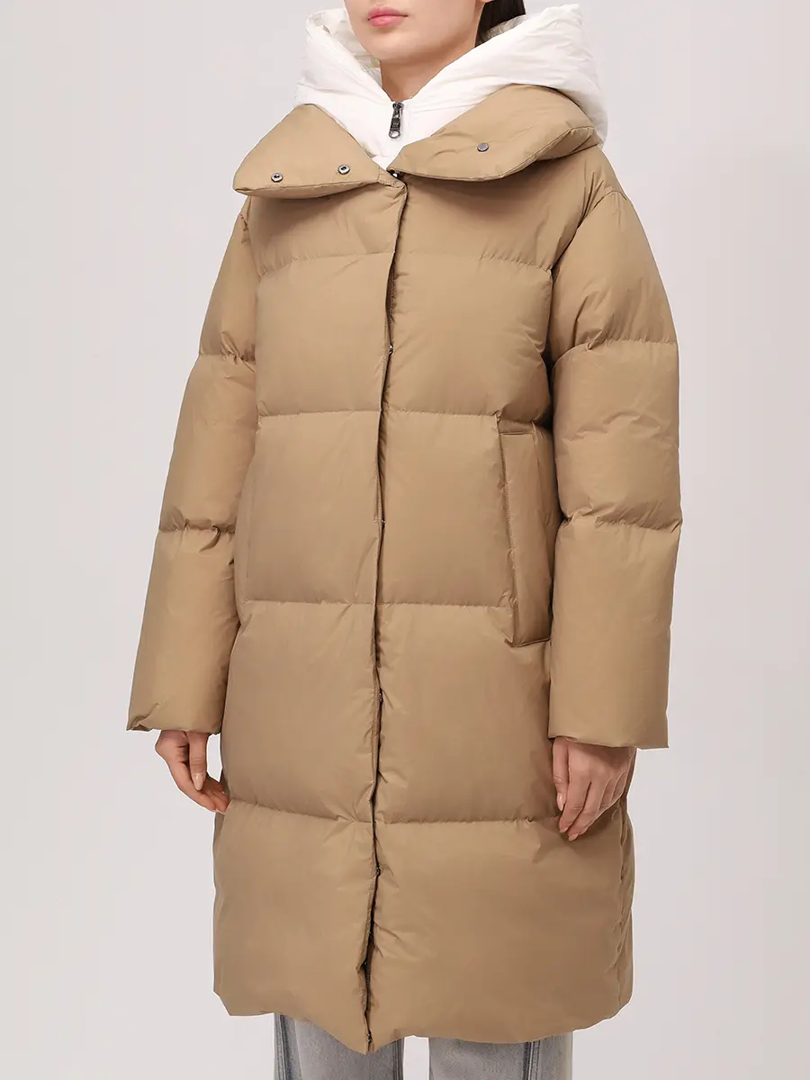 Пуховик стеганый HETREGO 8P632 F 25WD01 LIANA-CAM Бежевый  Фото 4