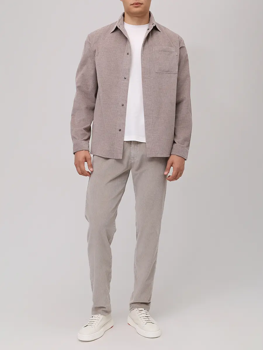 Футболка из хлопка и лиоцелла PAUL & SHARK 15311631/965 Белый  Фото 2