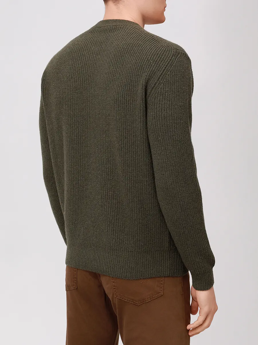 Джемпер кашемировый DANIELE FIESOLI 3390/41MILITARE Хаки  Фото 3