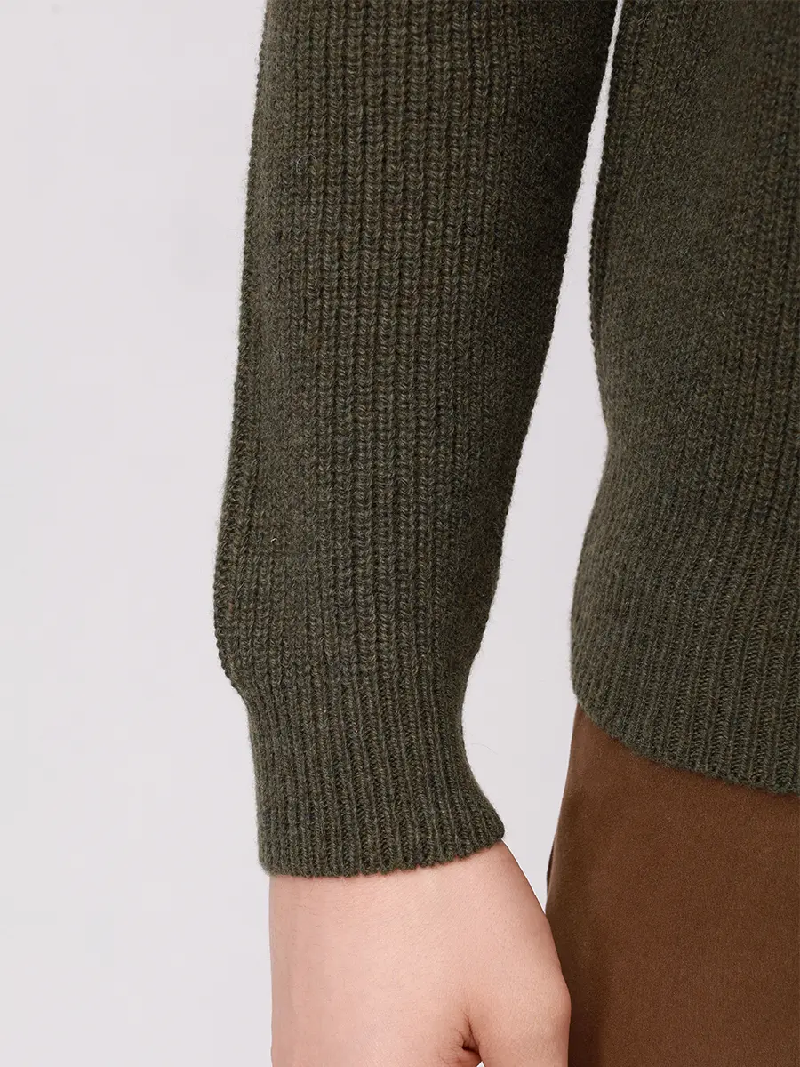 Джемпер кашемировый DANIELE FIESOLI 3390/41MILITARE Хаки  Фото 5