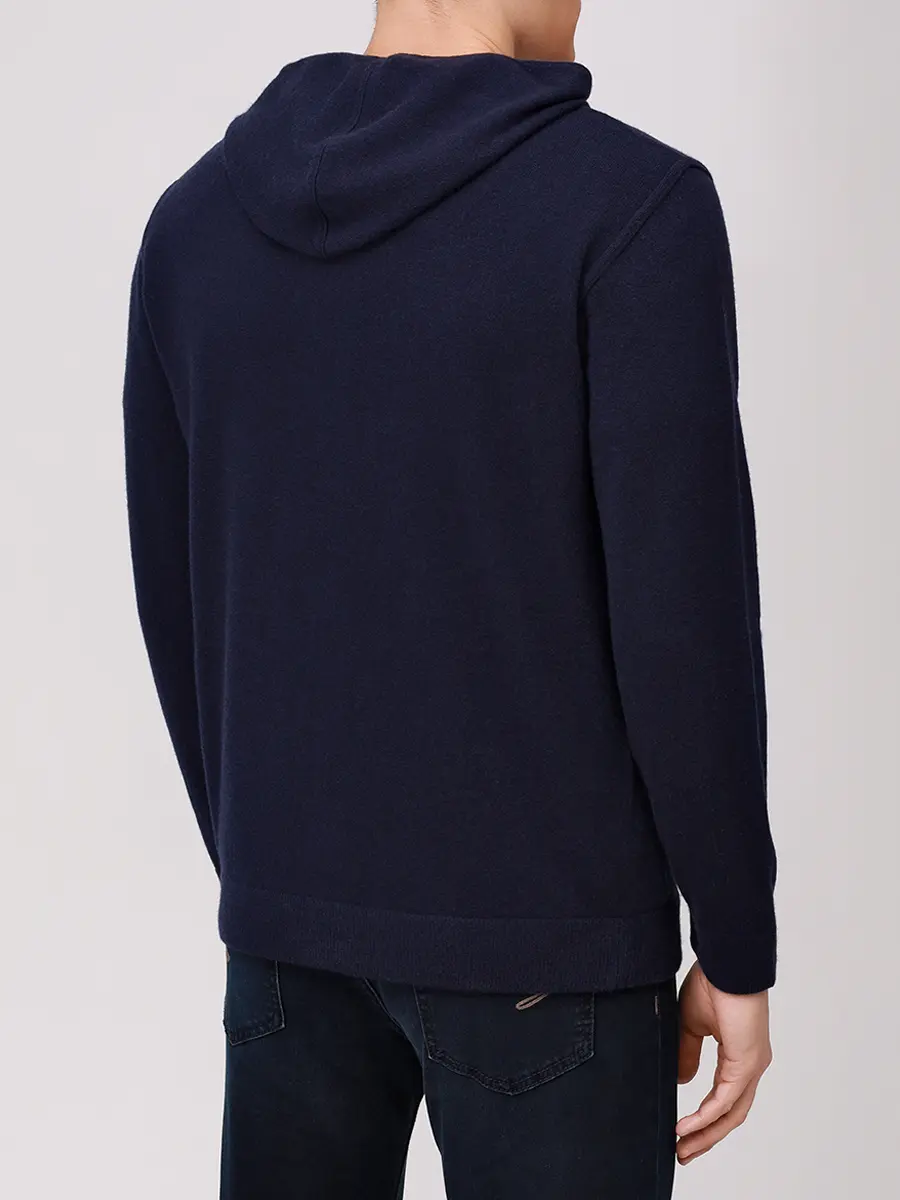 Кардиган шерстяной DANIELE FIESOLI 0035/Z/23 NOTTE Темно- Синий  Фото 3