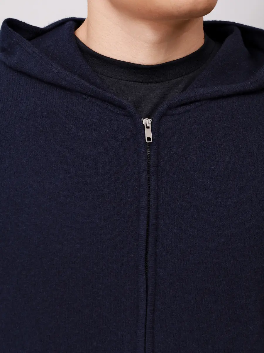 Кардиган шерстяной DANIELE FIESOLI 0035/Z/23 NOTTE Темно- Синий  Фото 5