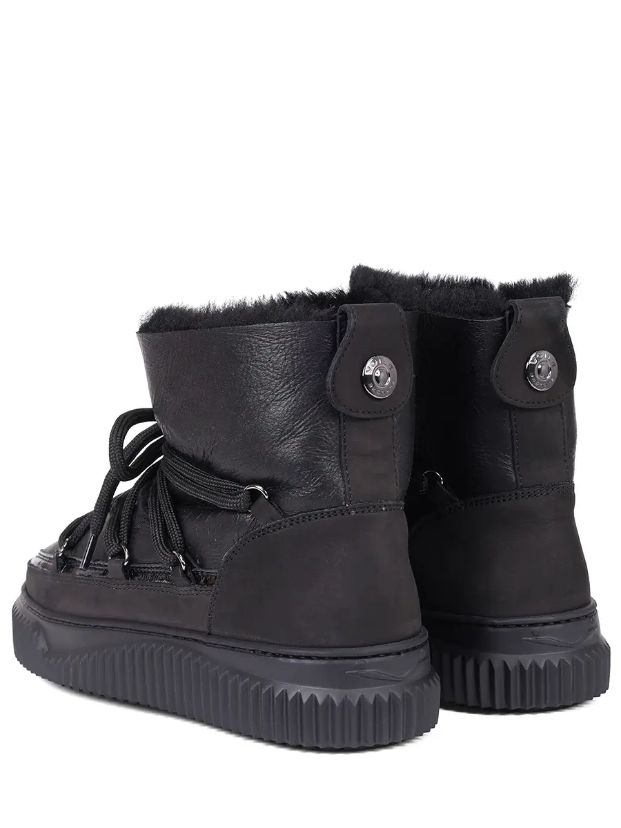 Ботинки кожаные на меху Cortina VOILE BLANCHE 001 2016958 06 0A01 Черный  Фото 4