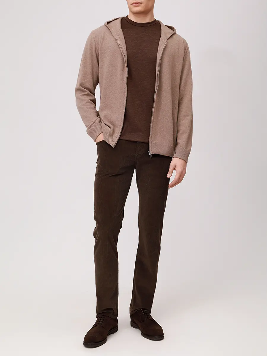 Кардиган шерстяной DANIELE FIESOLI 0035/Z/36 SABBIOSO Бежевый  Фото 2