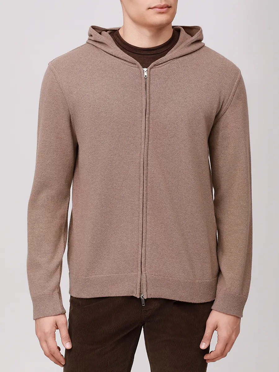 Кардиган шерстяной DANIELE FIESOLI 0035/Z/36 SABBIOSO Бежевый  Фото 4