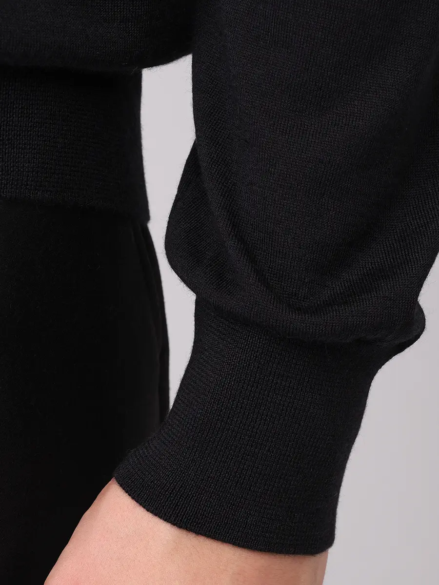 Водолазка из шерсти и кашемира AGNONA K210U28U-0V1809U-K09 Черный  Фото 5