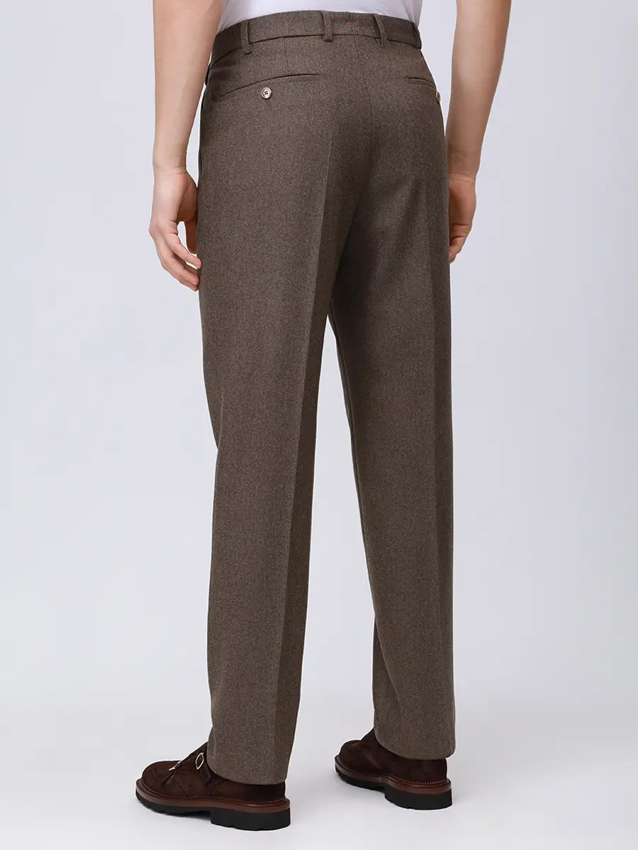 Брюки шерстяные HILTL 42053/35/PIACENZA Хаки  Фото 3