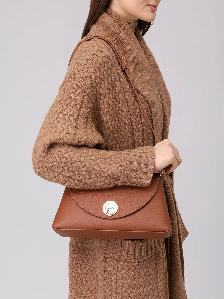 Сумка кожаная Nikla COCCINELLE E1 TOA 12 01 01/682 Коричневый  Фото 2