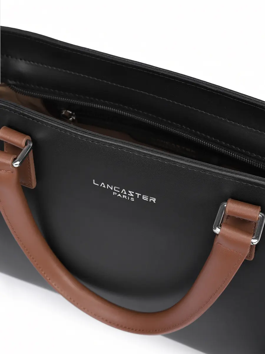 Сумка кожаная LANCASTER 437-03-NOIR_NUVI Черный  Фото 4