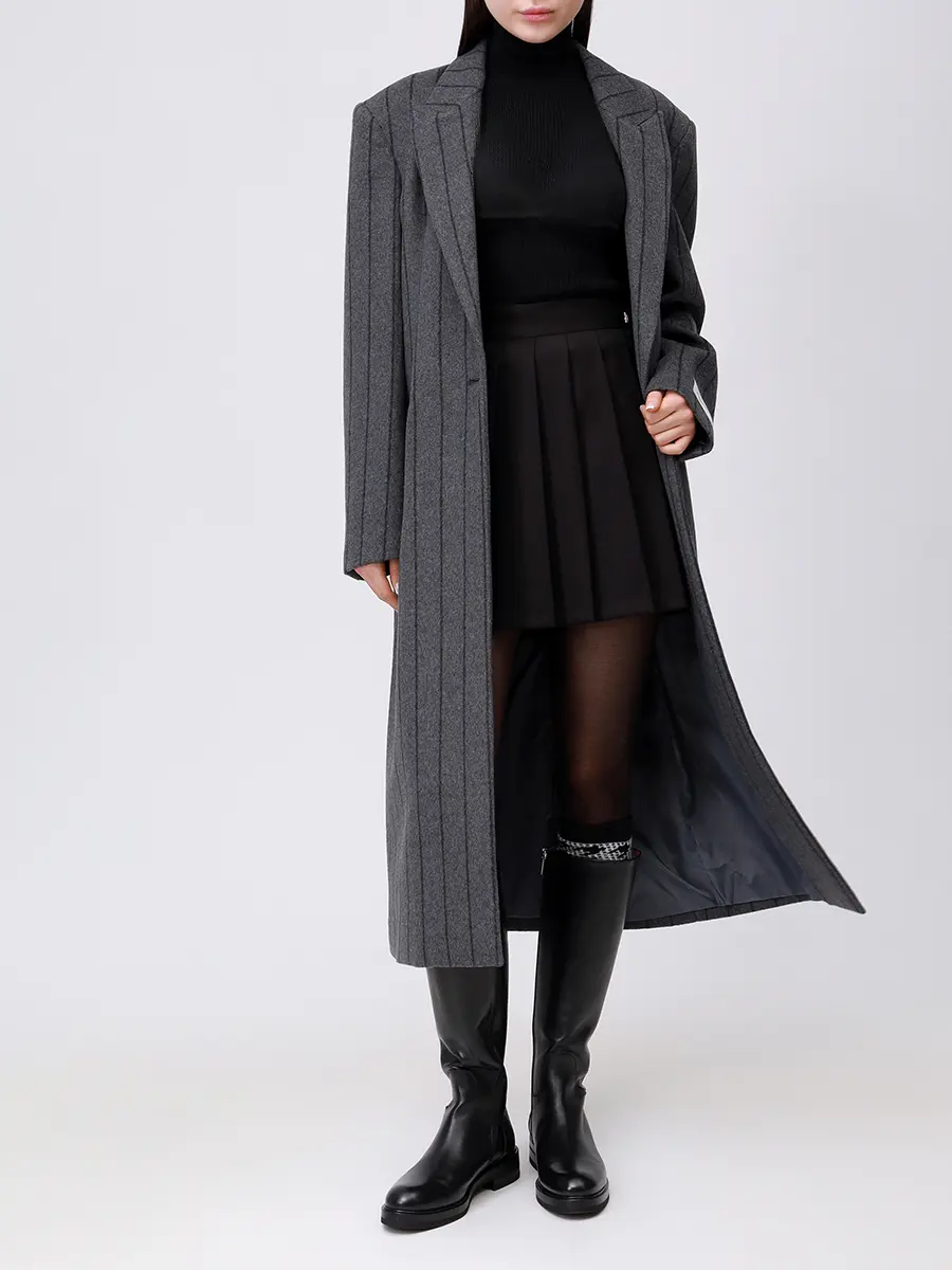 Юбка однотонная HINNOMINATE HMABW02226 Черный  Фото 2